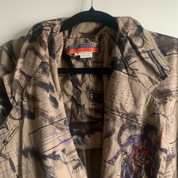 Newspaper Cotton Jacket - Picture 12 of 16